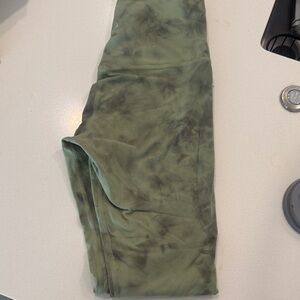 Green Tie-Dye Align Leggings